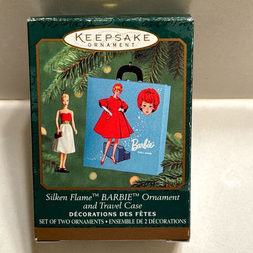 Silken Flame Barbie Ornament and Case from Hallmark 2000